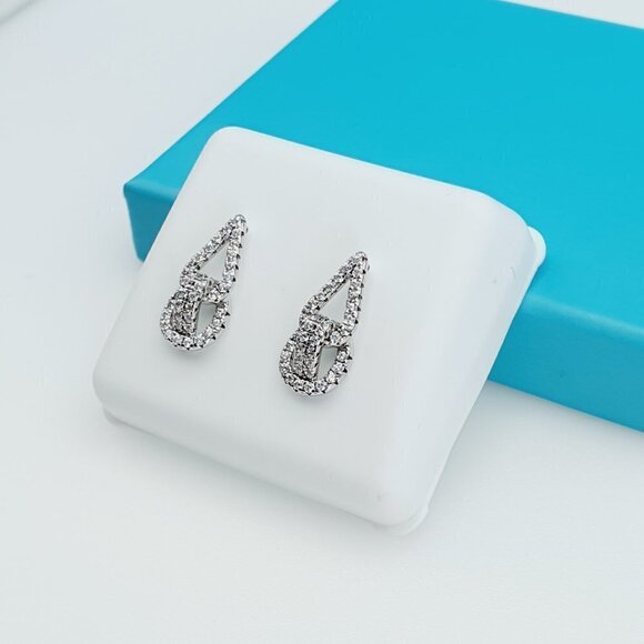 "925 Sterling Silver CZ Beautiful Earrings for Women, 1USPAR4201 - Picture 8 of 11